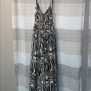Animal print maxi dress